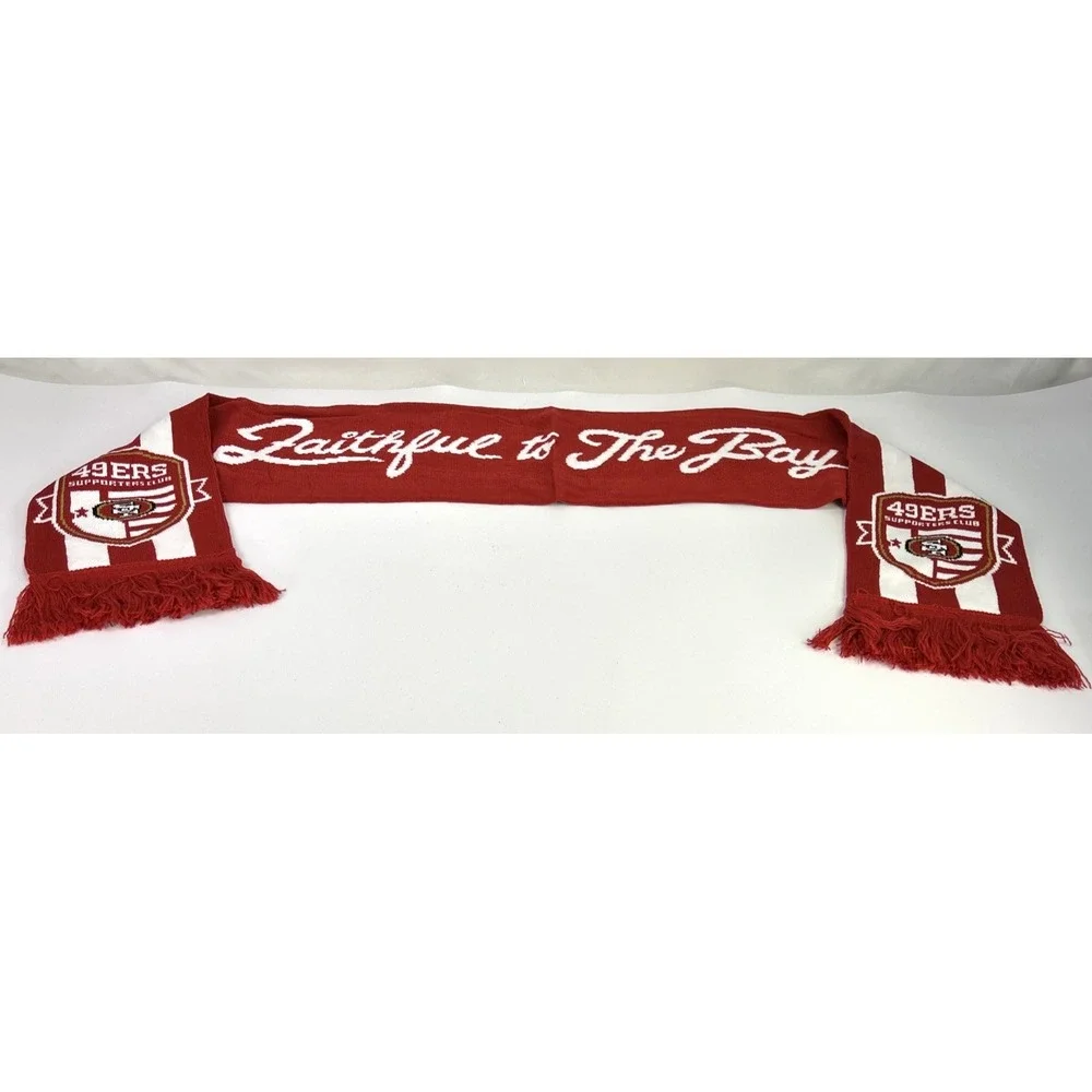 San Francisco 49ers Forever Faithful Scarf Rare NFL Football Scarf